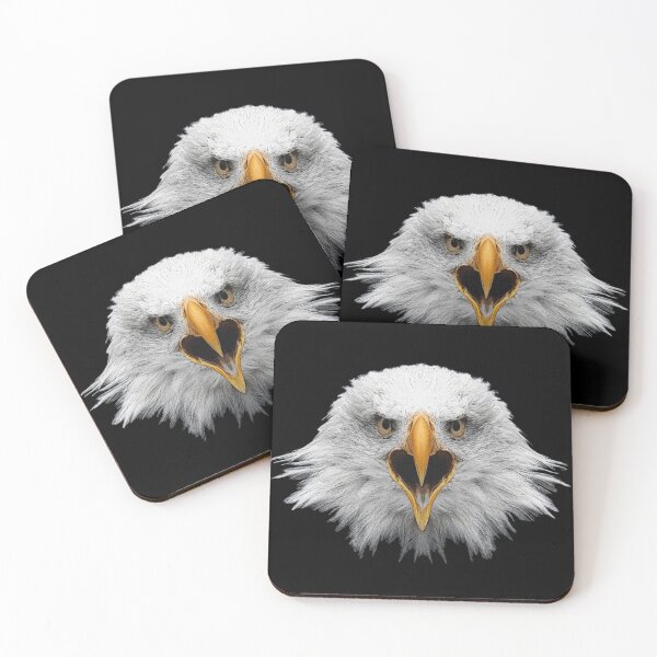 Item preview, bald eagle head, raptorial bird designed and sold by Kirei-Lily.
