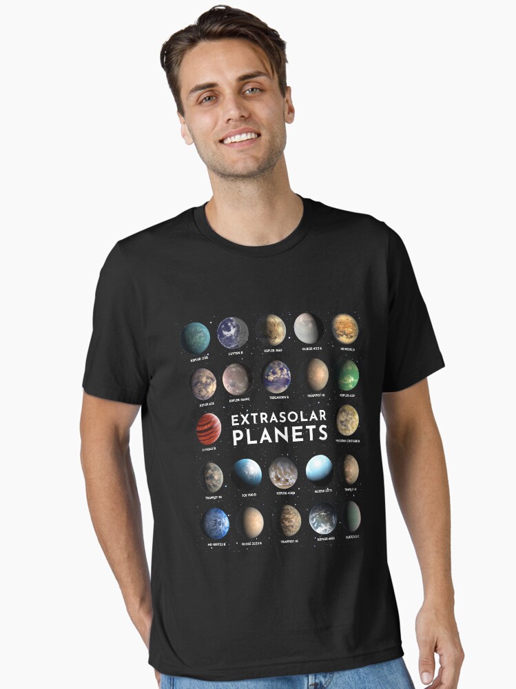 Thumbnail 1 of 7, Essential T-Shirt, Exoplanets - extrasolar planets designed and sold by Mila1946.