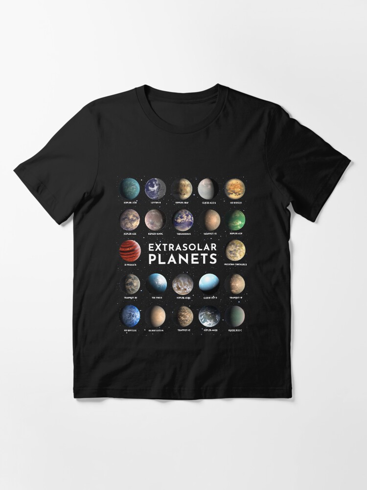 Thumbnail 3 of 7, Essential T-Shirt, Exoplanets - extrasolar planets designed and sold by Mila1946.