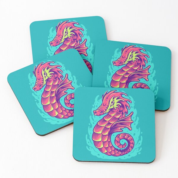 Item preview, Colorful Seahorse Illustration designed and sold by SLAG-Creative.