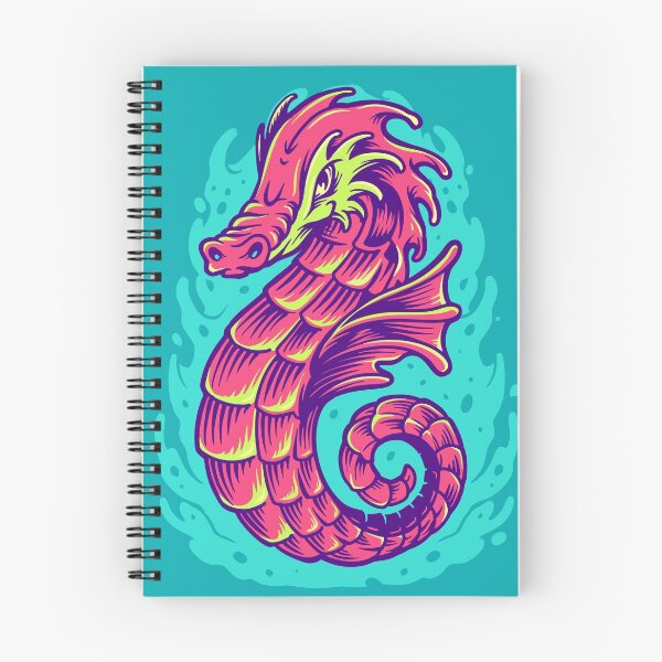 Item preview, Colorful Seahorse Illustration designed and sold by SLAG-Creative.