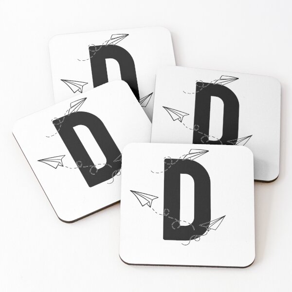 Item preview, Monogram with paper planes letter D designed and sold by JustSeasons.
