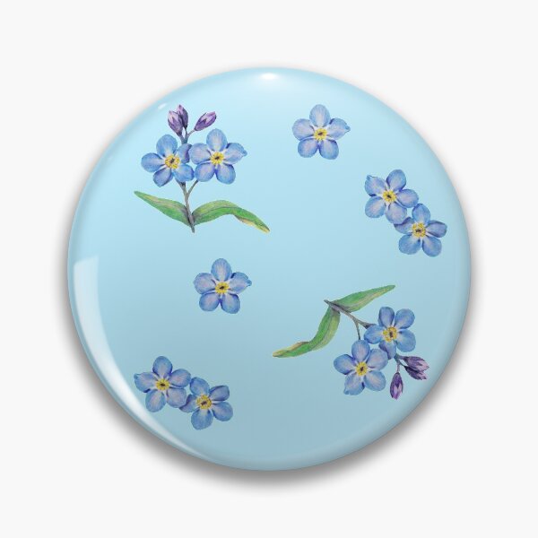Item preview, Forget Me Not Blue Background designed and sold by CasmahCreations.