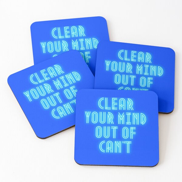 Item preview, clear your mind out of can't / blue designed and sold by UliVG.