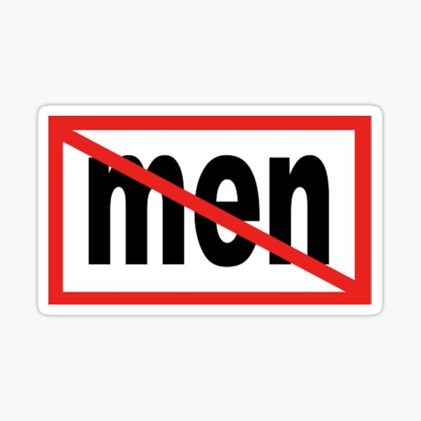 I hate men Sticker