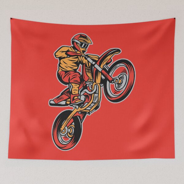 Item preview, Dirt Bike Popping a Wheelie designed and sold by SLAG-Creative.