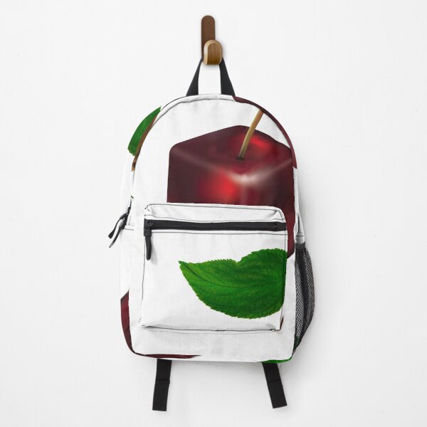 Item preview, Square cherries with green leaves. designed and sold by Galina Kostyaeva.