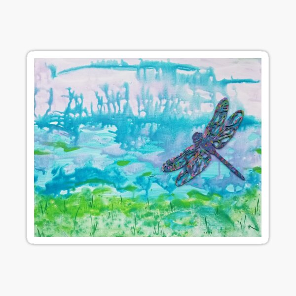 Dragonfly by Harriette Knight Sticker