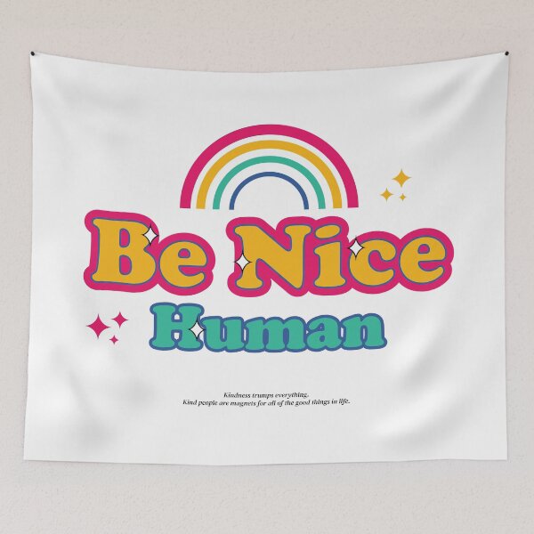 Item preview, Be Nice Human designed and sold by irhasalfahad.