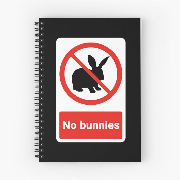 Item preview, Prohibited Sign - Not allowed - No bunnies designed and sold by thehappylamb.