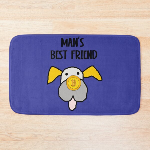 Item preview, Funny Crypto Dog with bitcoin Nose Man's Best Friend designed and sold by Nature's Fancy.
