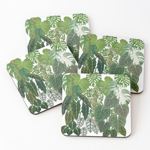 Item preview, Urban jungle home tropical plants illustration designed and sold by Onyria Art.