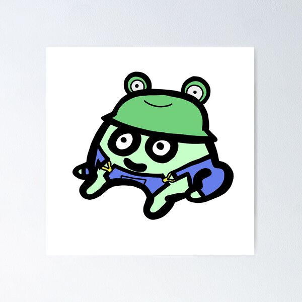 Artikelvorschau, Bucket Hat und Overalls Frog entworfen und verkauft von GoToSleepEme.