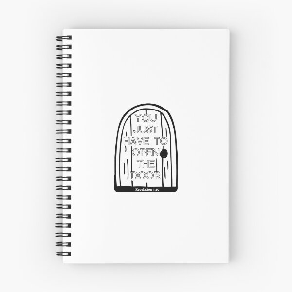 Item preview, Revelation 3:20 - You Just have to open the door - Black and White designed and sold by joygirl16.