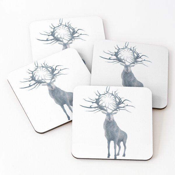 Item preview, Shadow and Bone Stag designed and sold by LunaStickerCo.