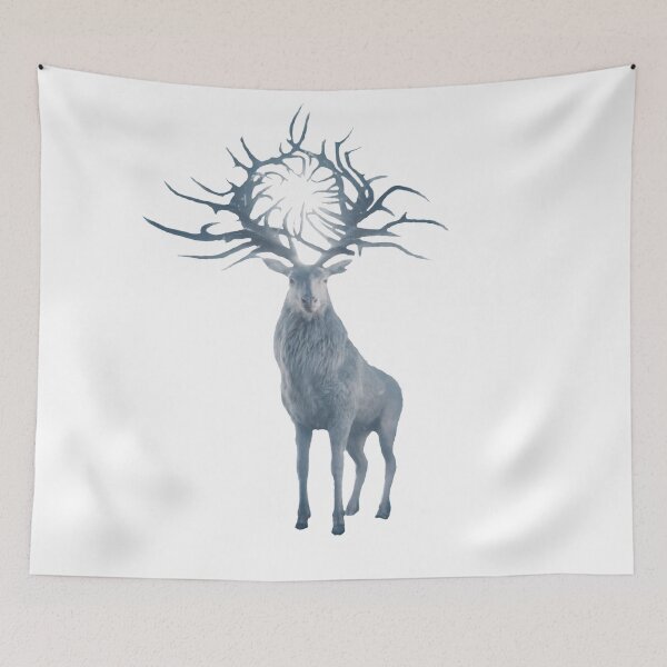 Item preview, Shadow and Bone Stag designed and sold by LunaStickerCo.