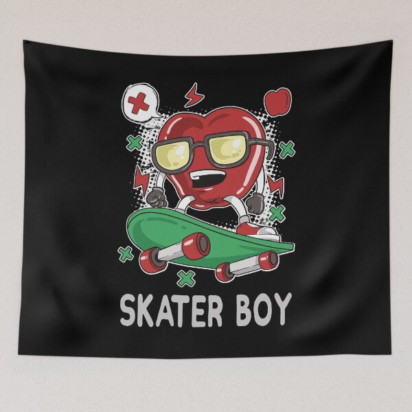 Item preview, Skater Boy Healthy Skater Apple Skateboarding designed and sold by Stndor.
