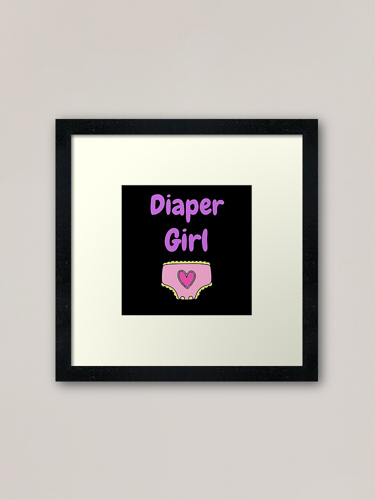 Diaper Girl ABDL Age Regression Agere Framed Art Print for Sale by Johan  Liebert