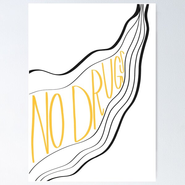 Say no to drugs stock vector. Illustration of poster - 220995103