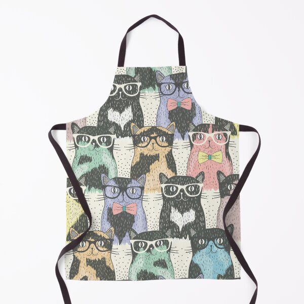 Item preview, Nerdy Cats in Bowties and Glasses designed and sold by RuthFurtado.