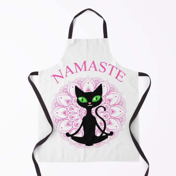 Item preview, Funny Namaste Cat Yoga Pink Mandala designed and sold by Atteestude.