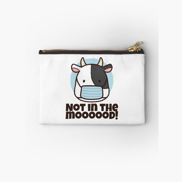 Item preview, Not In The Mood Cow Face Mask designed and sold by Maria Garcia.