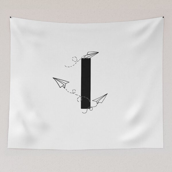 Item preview, Monogram with paper planes letter I designed and sold by JustSeasons.