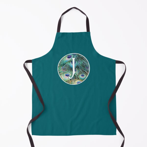 Item preview, The Letter 'J' Peacock Feather Circle Monogram designed and sold by Bumblefuzzies.