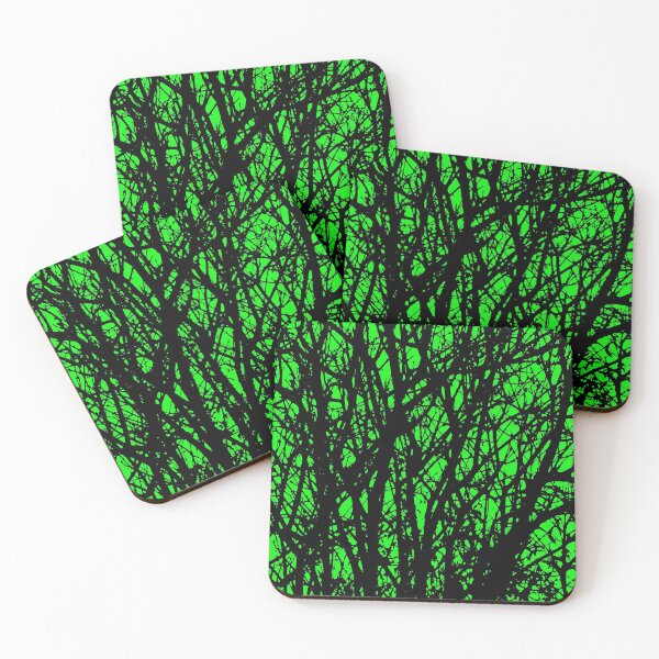 Item preview, TREE BRANCH PATTERN. SILHOUETTE. BLACK AND GREEN. designed and sold by 5hertz.
