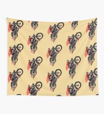 Vintage Cafe Motorcycle Racer 1 Wall Tapestry