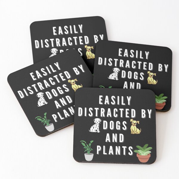 Item preview, Easily Distracted By Dogs And Plants designed and sold by Avani01.