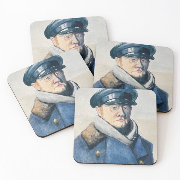 Item preview, Watercolor Portrait Francis Crozier designed and sold by FireEveryTime.