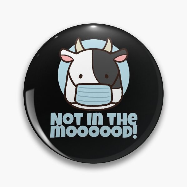 Item preview, I'm Not In The Mood Cow Face Mask designed and sold by Maria Garcia.