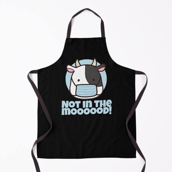 Item preview, I'm Not In The Mood Cow Face Mask designed and sold by Maria Garcia.