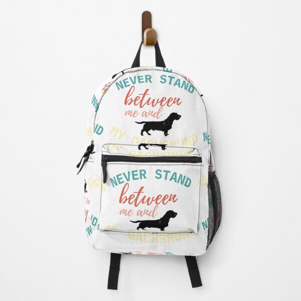 Item preview, Never stand between me and my Dachshund - Color on White designed and sold by TheDachshund.