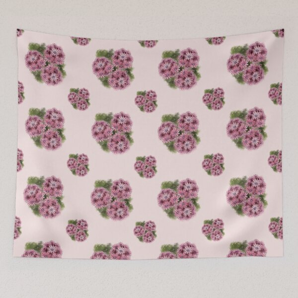 Item preview, Red marguerites floral pattern  designed and sold by Mashusha-art.