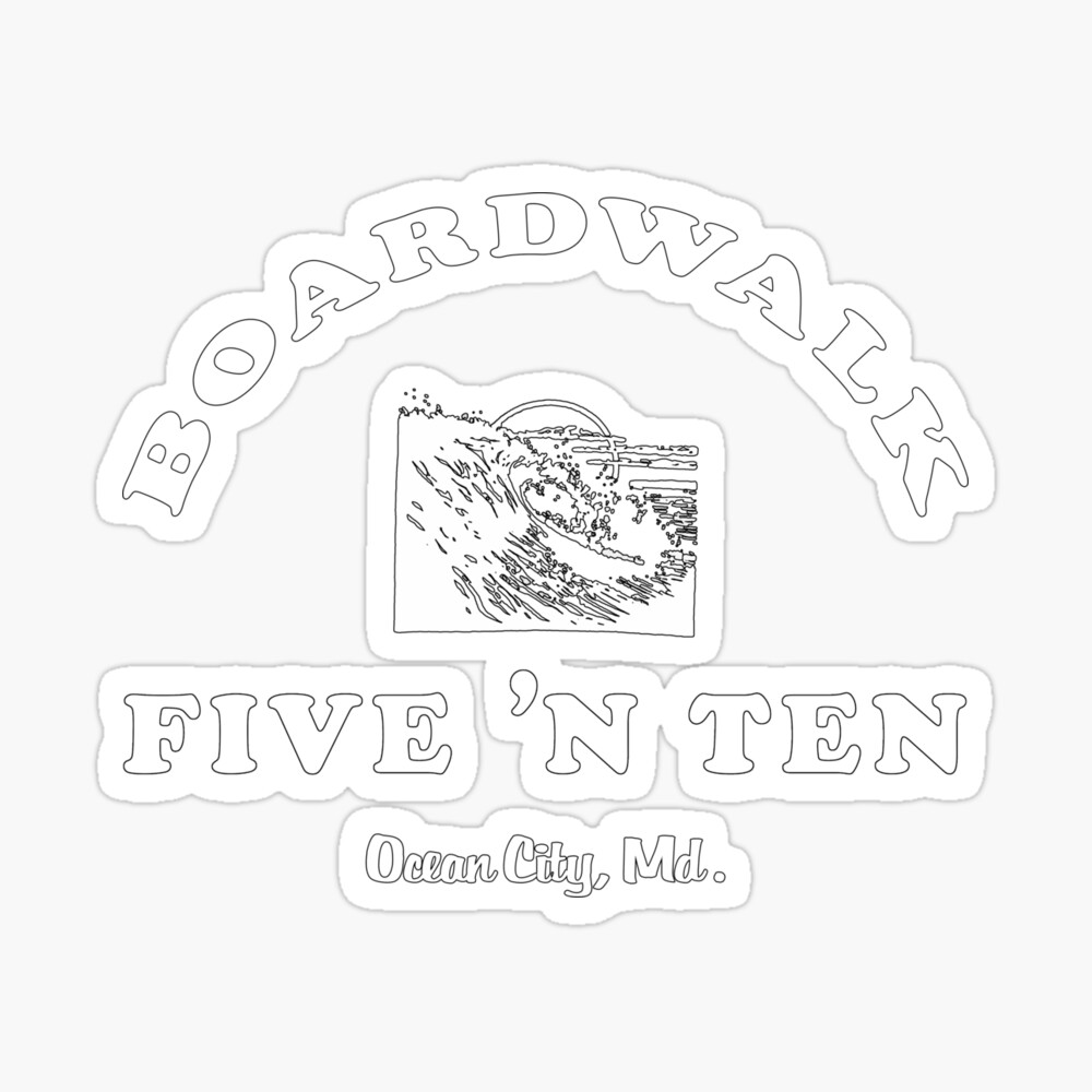 Boardwalk 5 & 10 Ocean City, MD iPhone Case