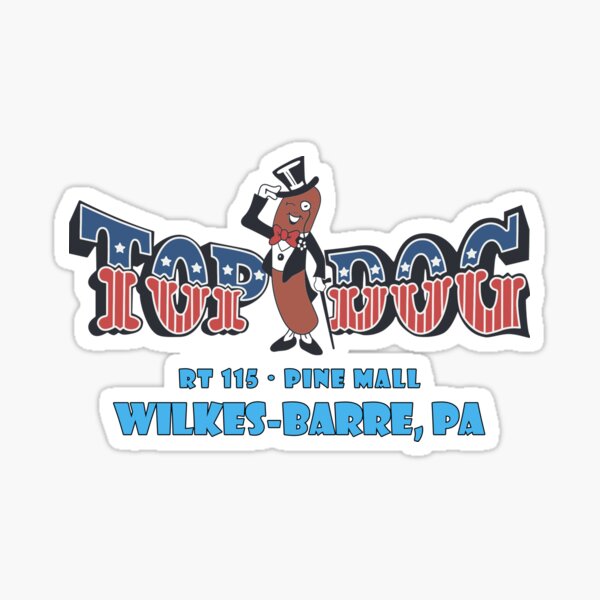 "Top Dog Arcade Wilkes-Barre, PA" Sticker for Sale by TeeArcade84