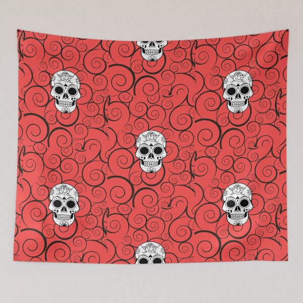 Item preview, Mexican skull with spiral pattern designed and sold by NatureStudioArt.