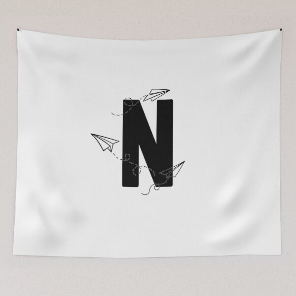 Item preview, Monogram with paper planes letter N designed and sold by JustSeasons.