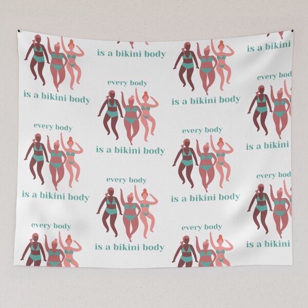 Item preview, Every Body Is a Bikini Body Graphic designed and sold by littlebloom.