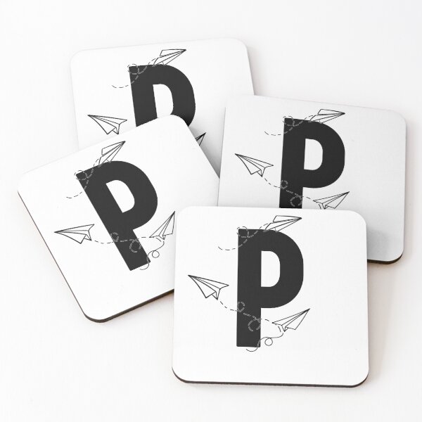 Item preview, Monogram with paper planes letter P designed and sold by JustSeasons.
