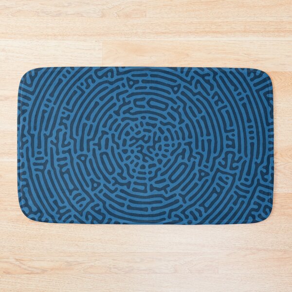 Item preview, Radial Turing Pattern Square (Blue) designed and sold by John Uttley.