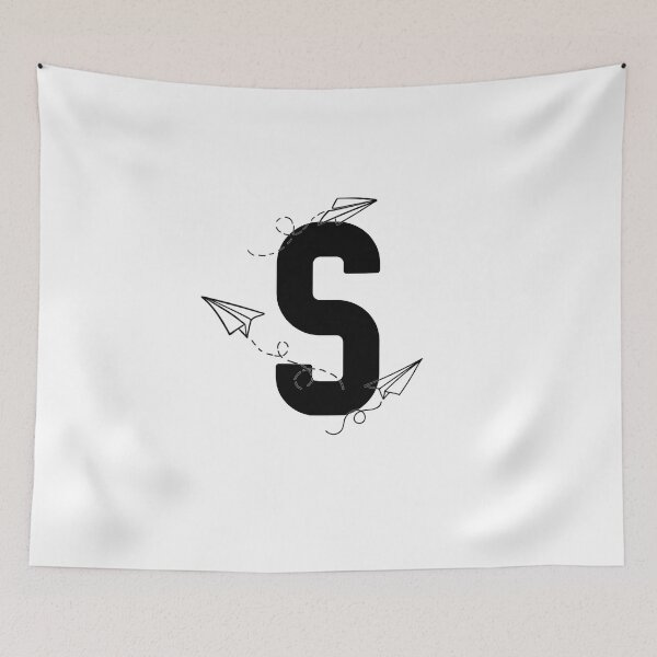 Item preview, Monogram with paper planes letter S designed and sold by JustSeasons.