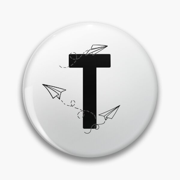Item preview, Monogram with paper planes letter T designed and sold by JustSeasons.