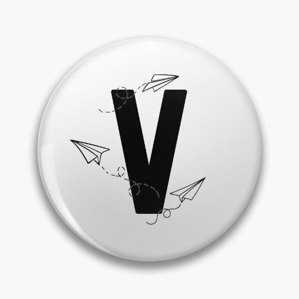 Item preview, Monogram with paper planes letter V designed and sold by JustSeasons.