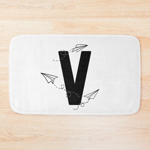 Item preview, Monogram with paper planes letter V designed and sold by JustSeasons.