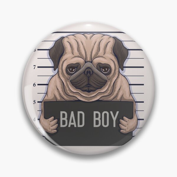Item preview, Bad Pug Mugshot designed and sold by SLAG-Creative.