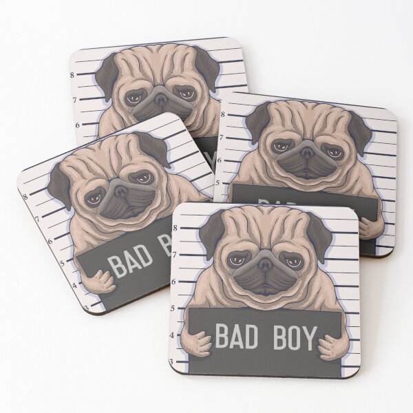 Item preview, Bad Pug Mugshot designed and sold by SLAG-Creative.
