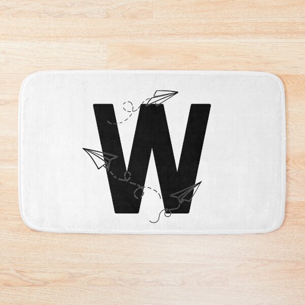Item preview, Monogram with paper planes letter W designed and sold by JustSeasons.